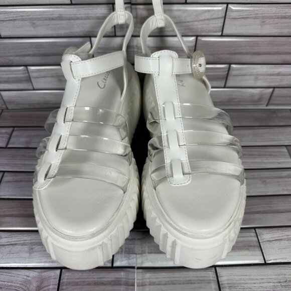 Circus NY by Sam Edelman Women's White Ester Platform Sandals Shoe Size 8-NEW - Picture 3 of 10